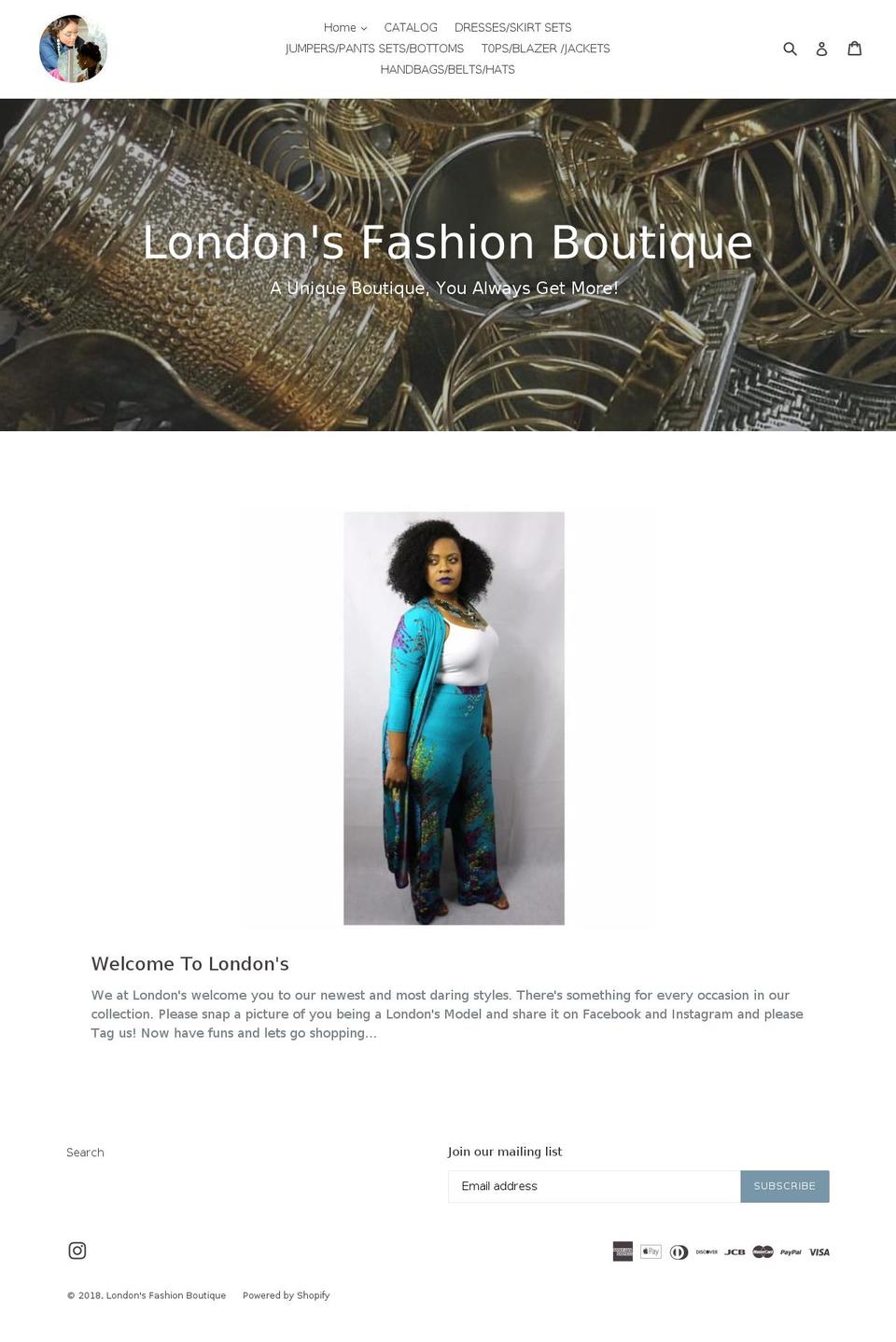 shoplondonsboutique.com shopify website screenshot
