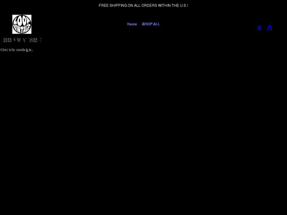 shoploopvintage.com shopify website screenshot