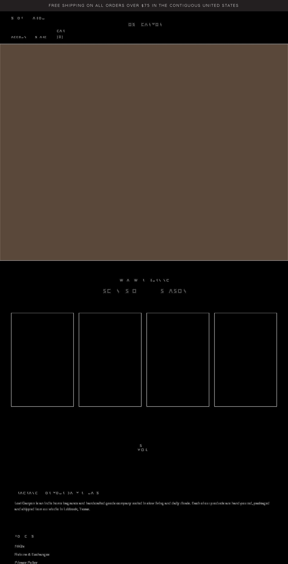 shoplostcanyon.com shopify website screenshot