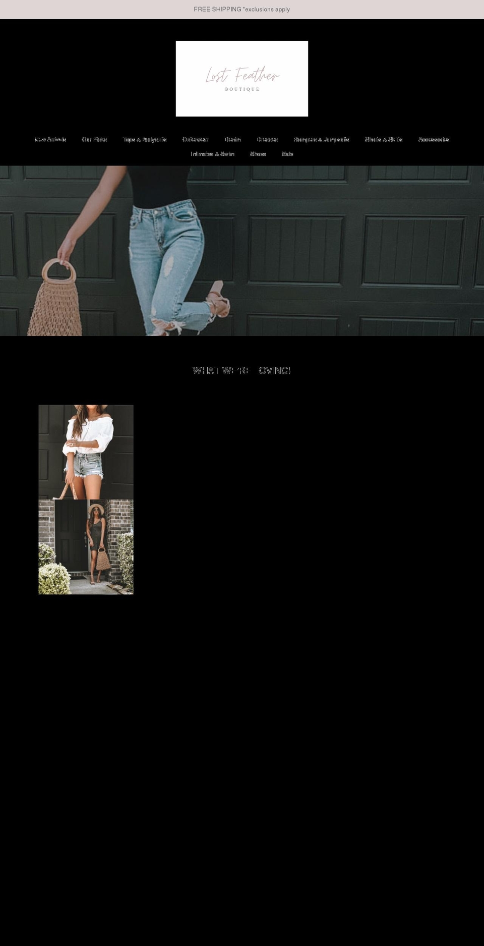 shoplostfeather.com shopify website screenshot