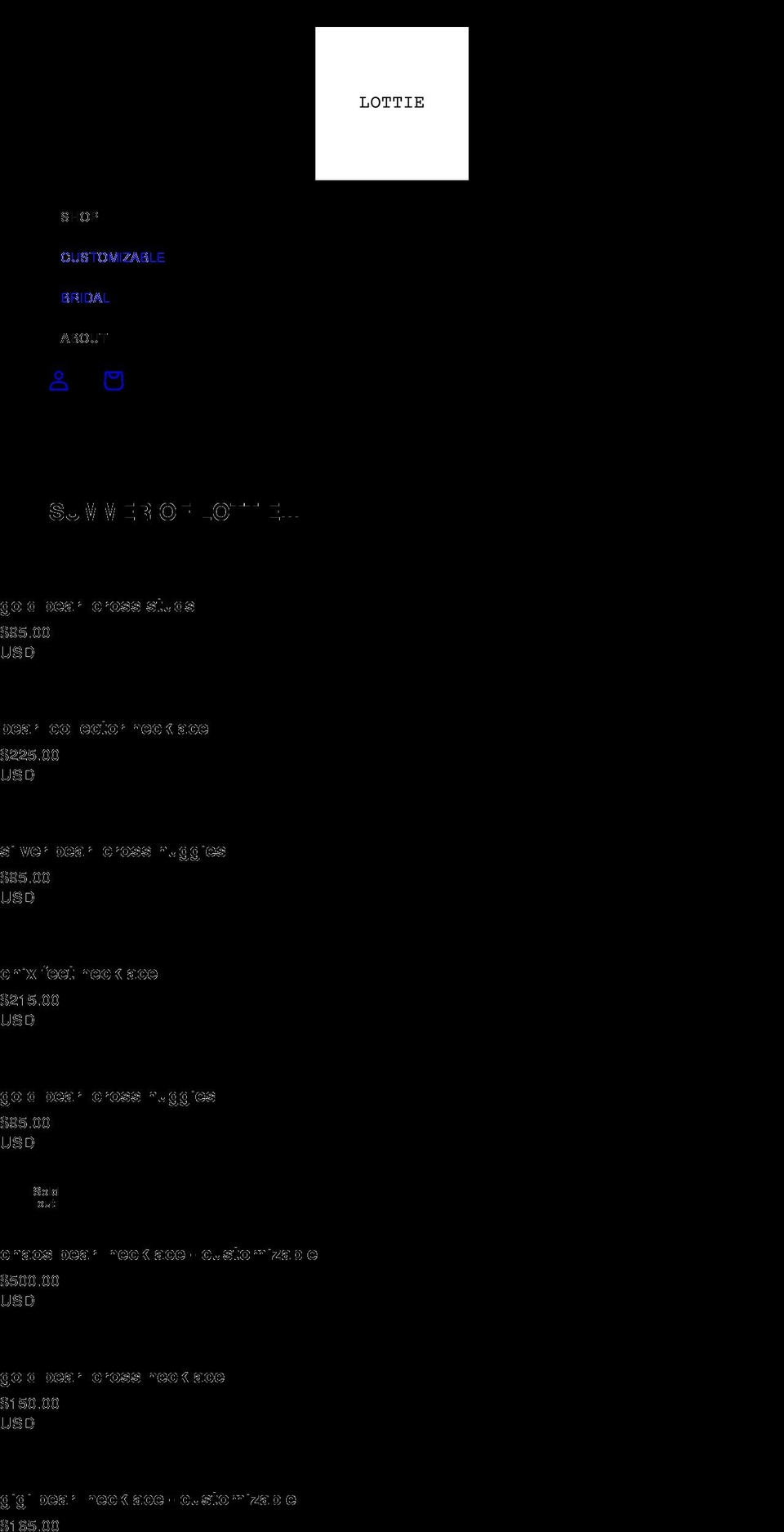 shoplottie.com shopify website screenshot