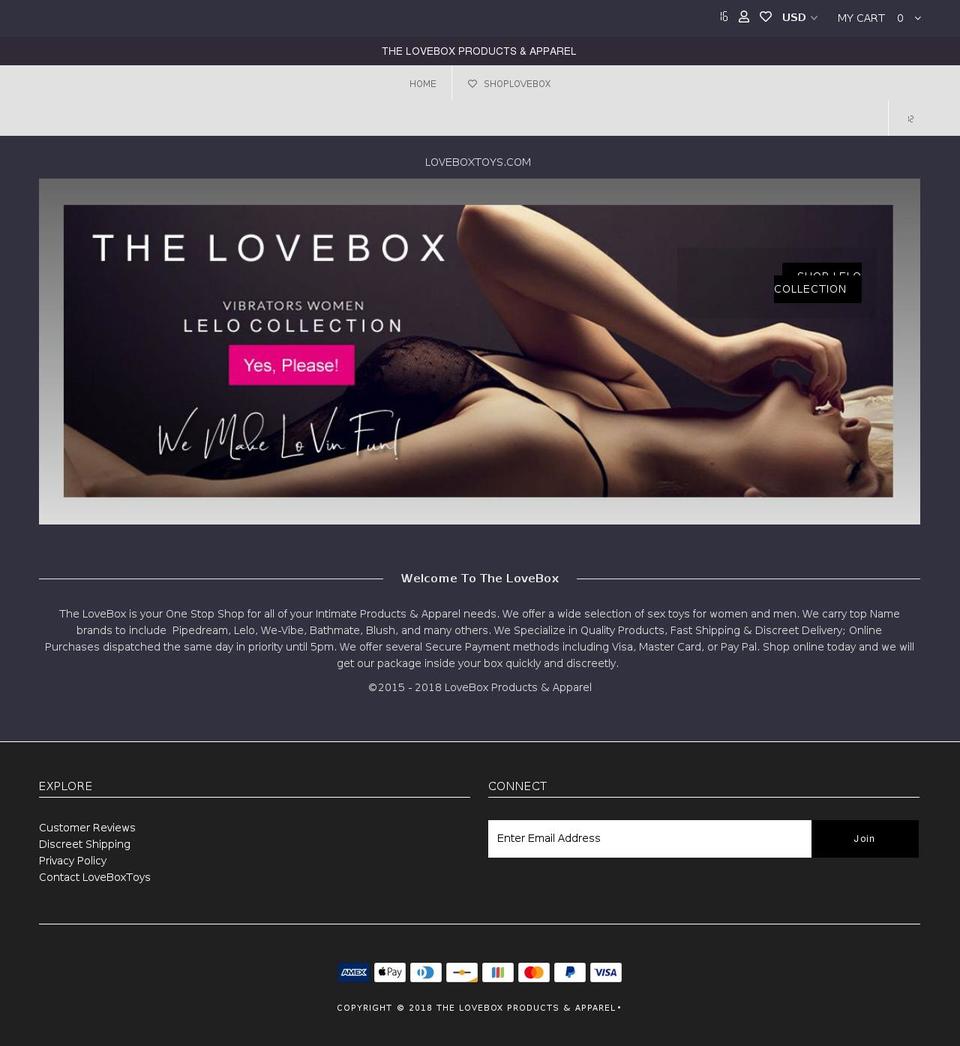 shoplovebox.com shopify website screenshot