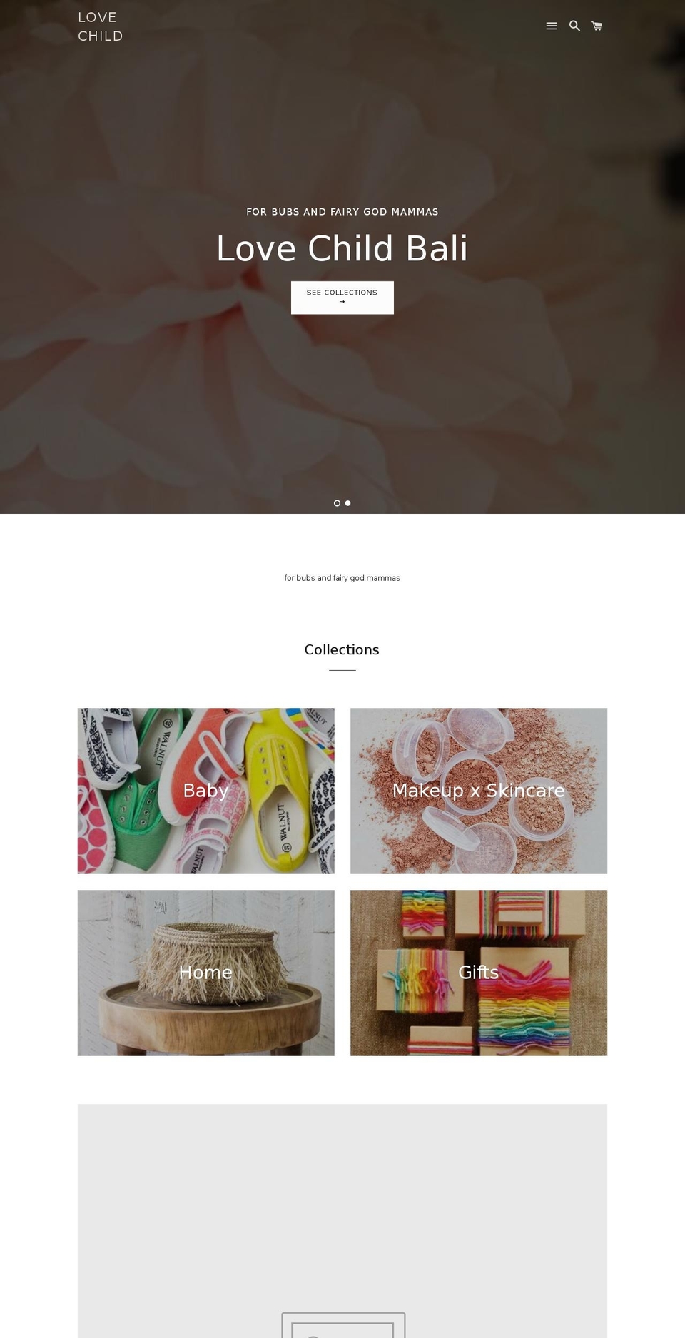 shoplovechild.com shopify website screenshot