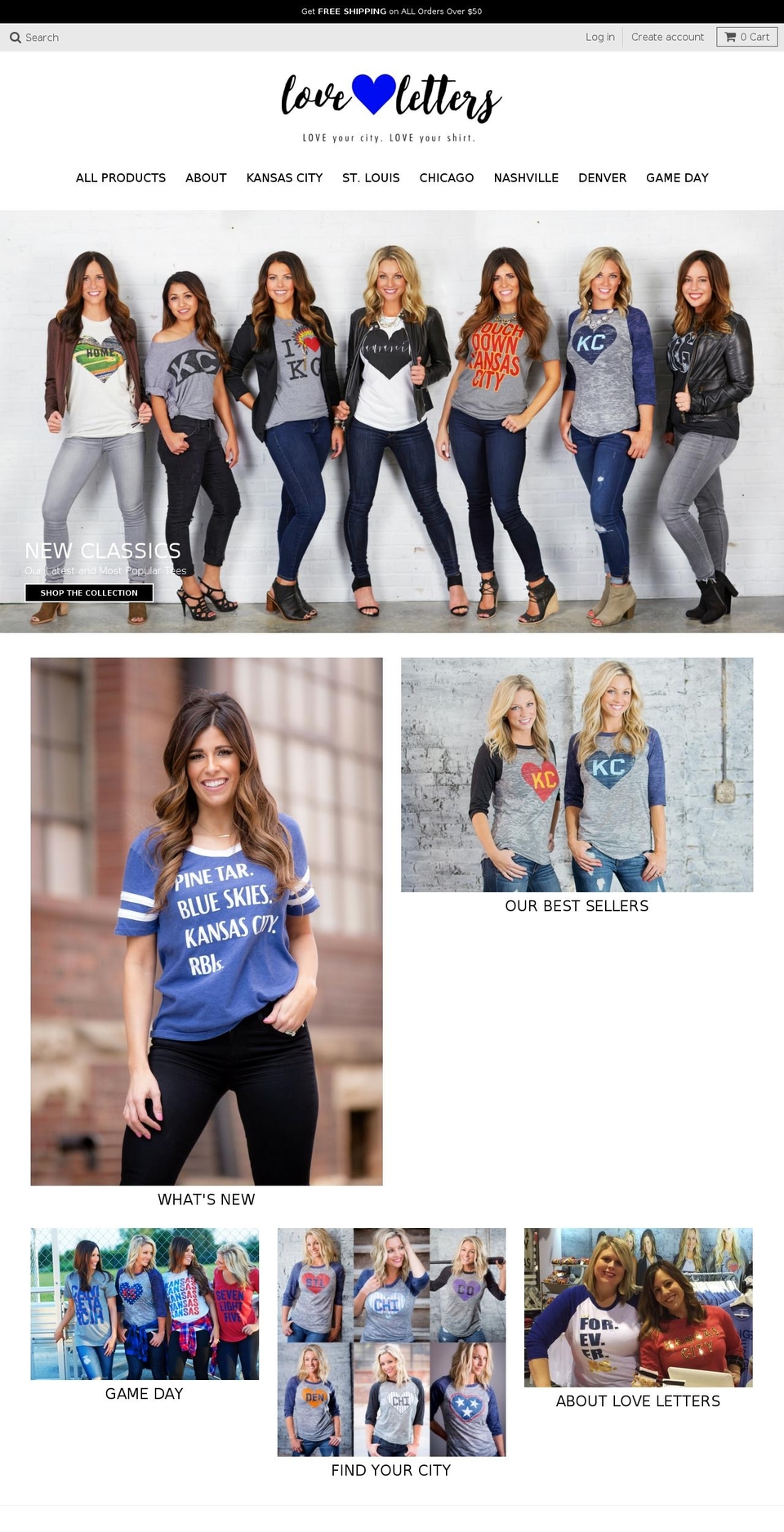 shoploveletters.com shopify website screenshot