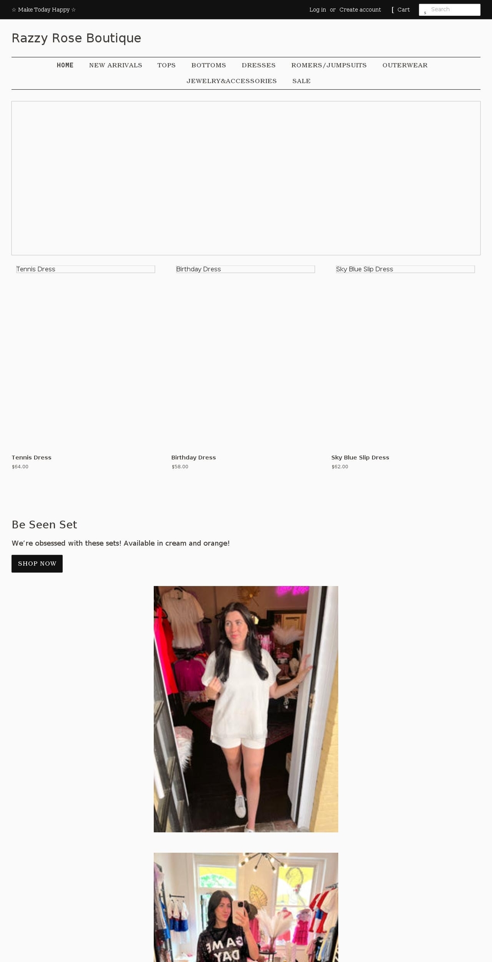 shoploverose.com shopify website screenshot