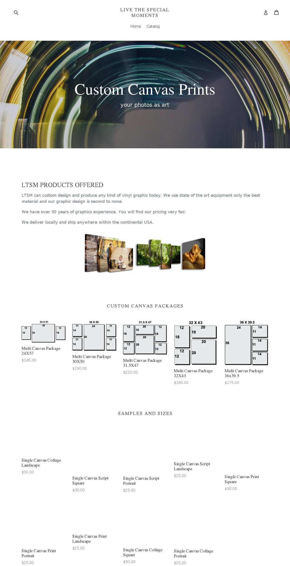 shopltsm.com — Shopify storefront screenshot