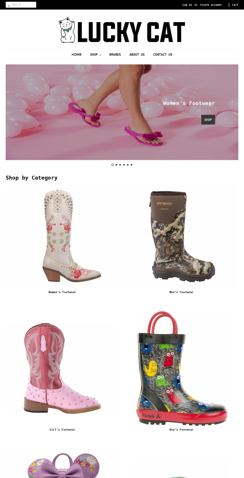 shopluckycat.com shopify website screenshot