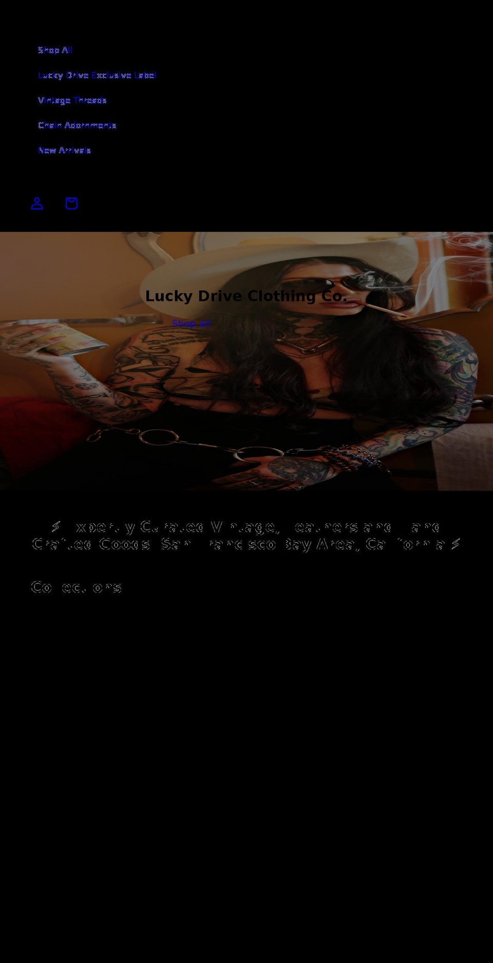 shopluckydrive.com shopify website screenshot