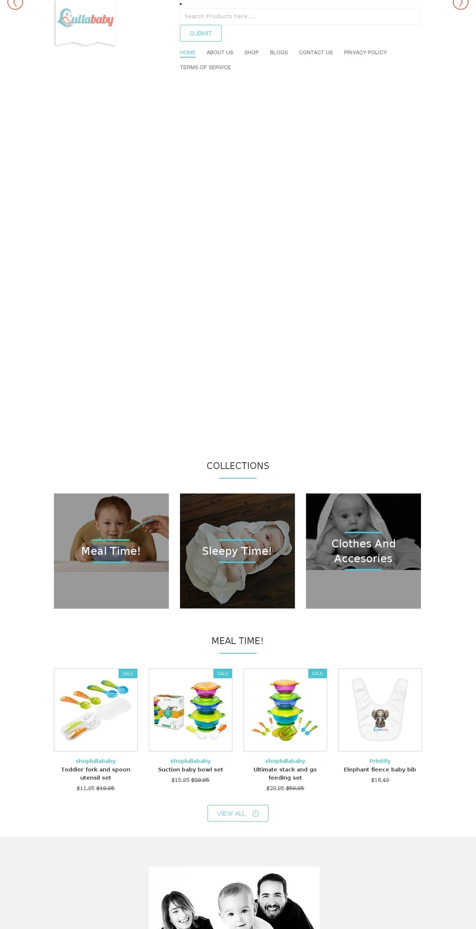 shoplullababy.com shopify website screenshot