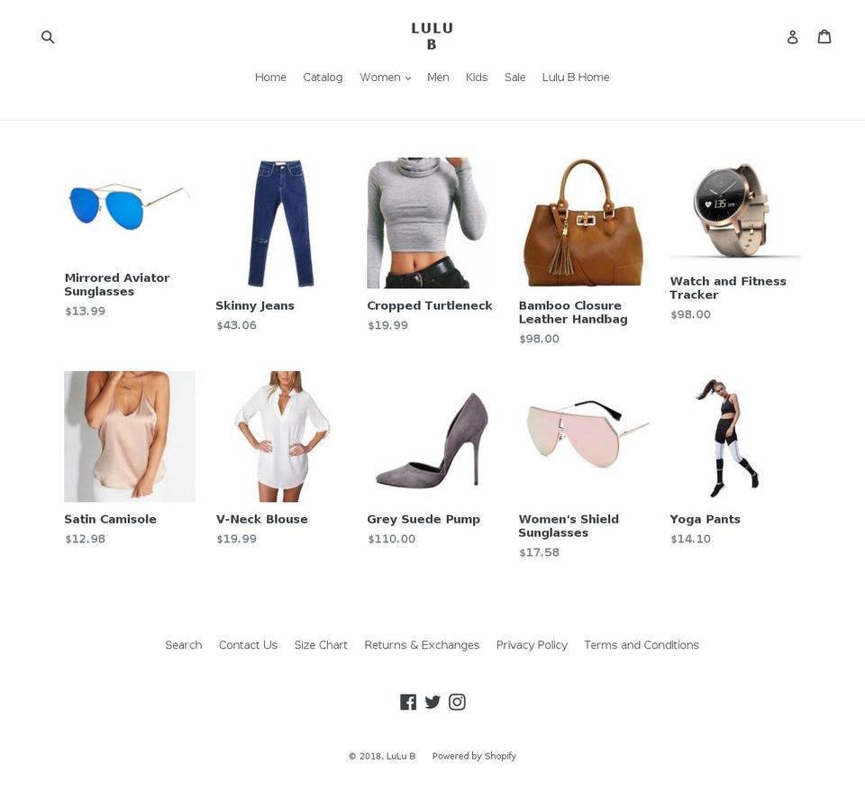 shoplulub.com — Shopify storefront screenshot