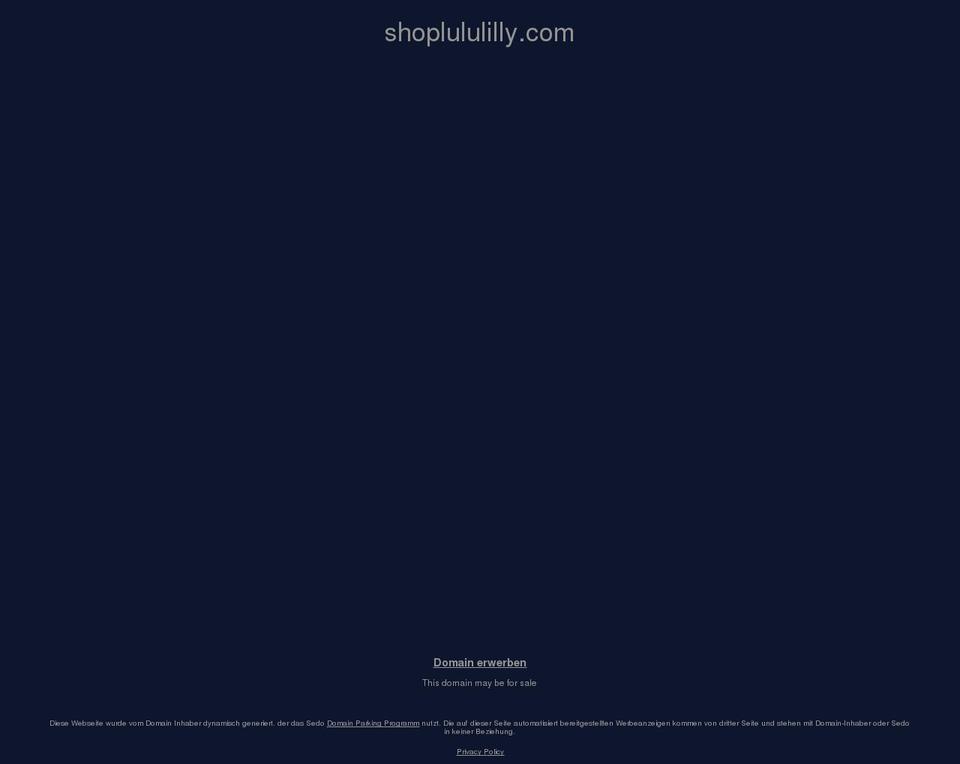 shoplululilly.com — Shopify storefront screenshot