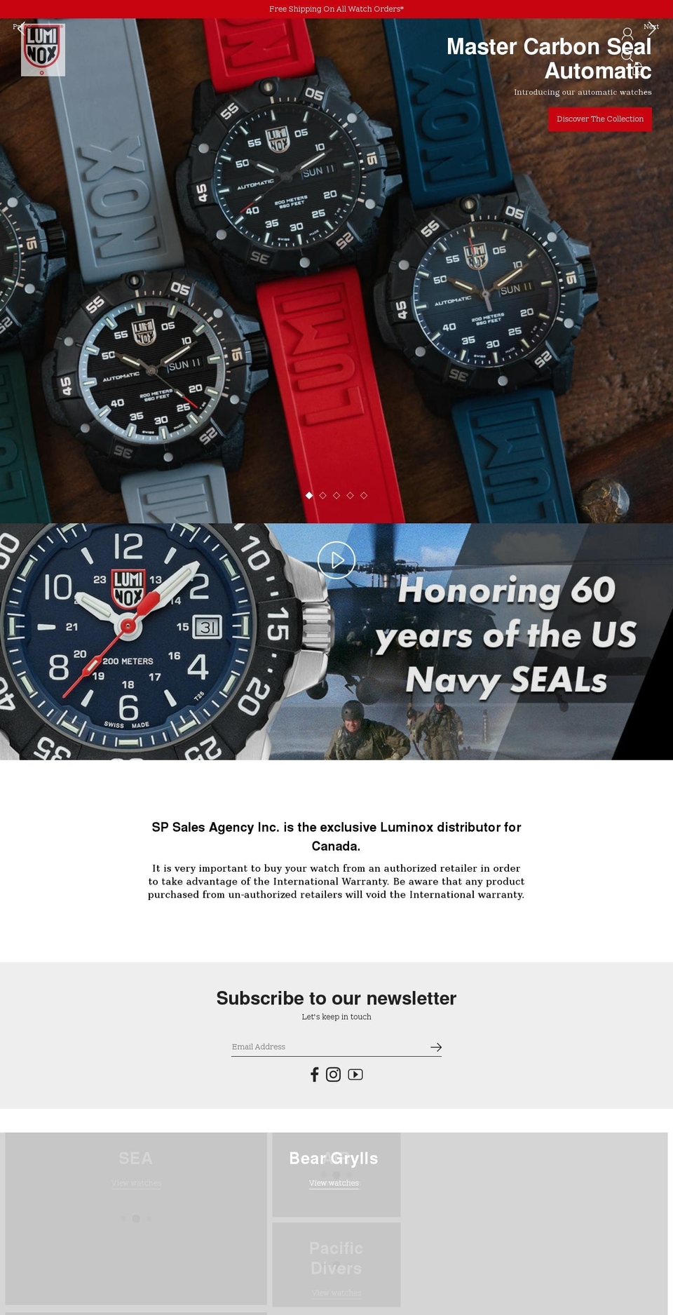 shopluminox.ca shopify website screenshot