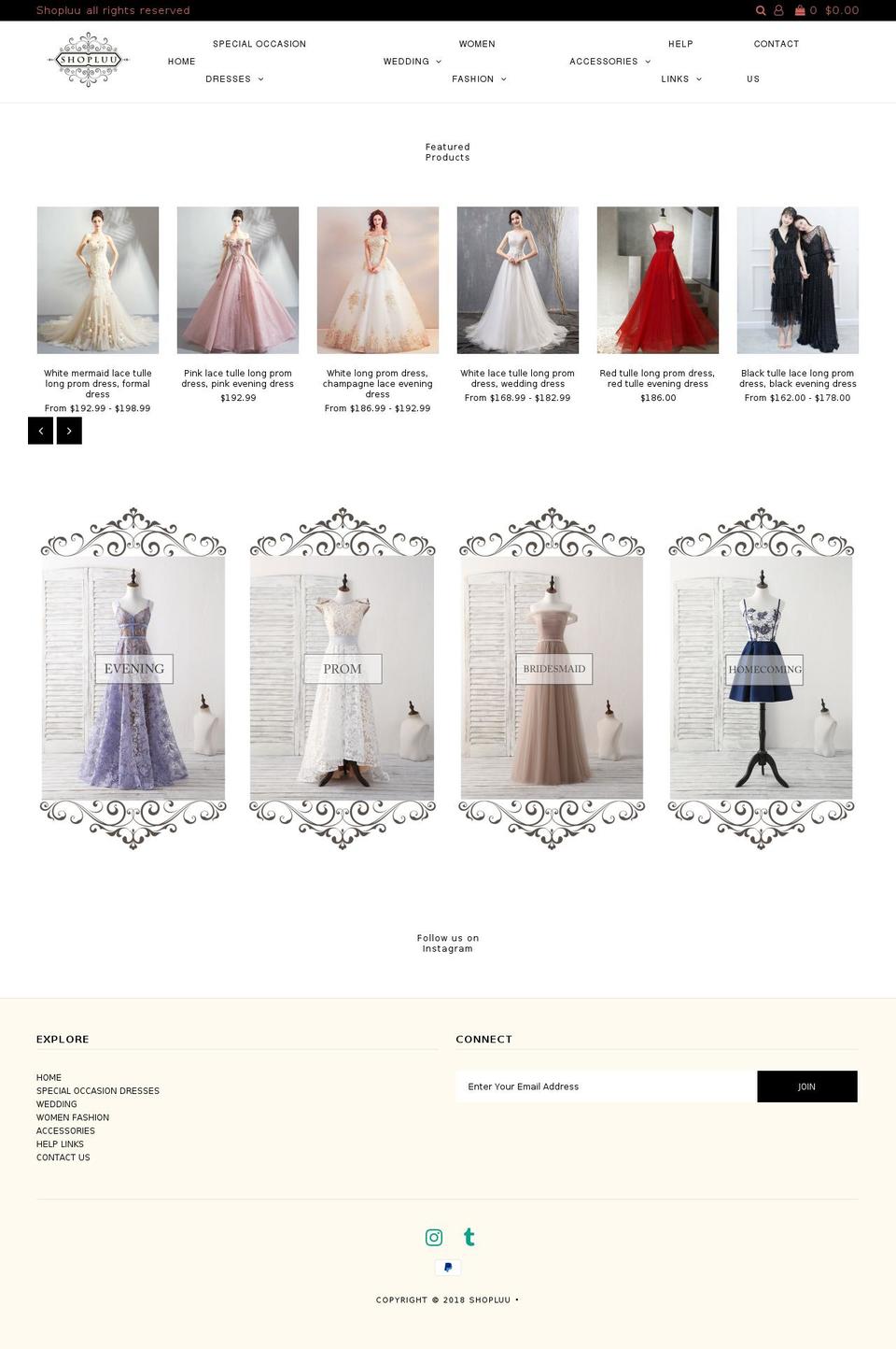 shopluu.com shopify website screenshot