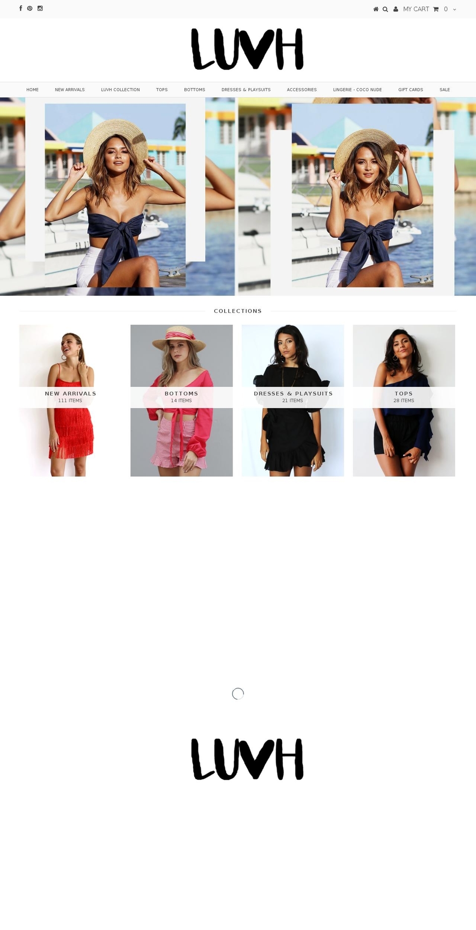 shopluvh.com shopify website screenshot