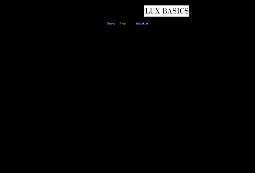 shopluxbasics.com shopify website screenshot