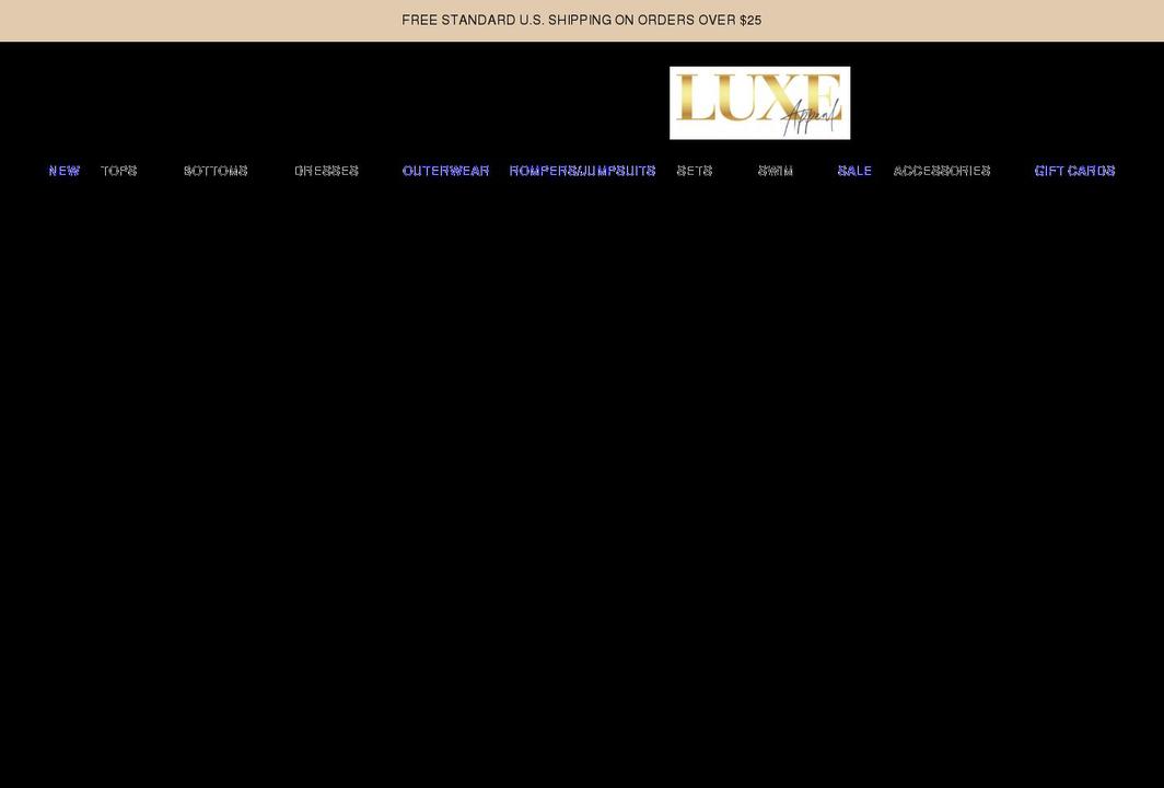 shopluxeappeal.com shopify website screenshot