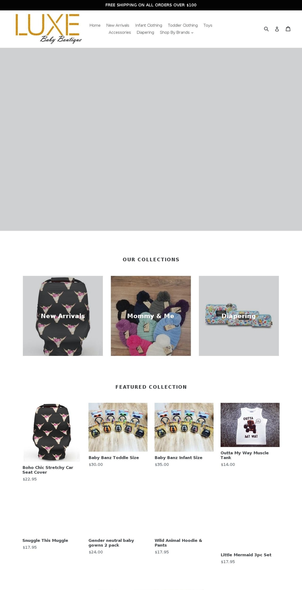 shopluxebb.com shopify website screenshot