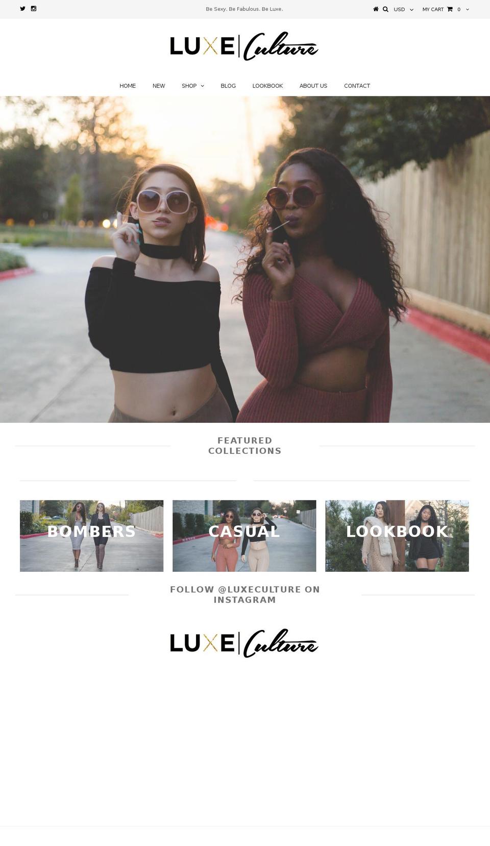 shopluxeculture.com — Shopify storefront screenshot