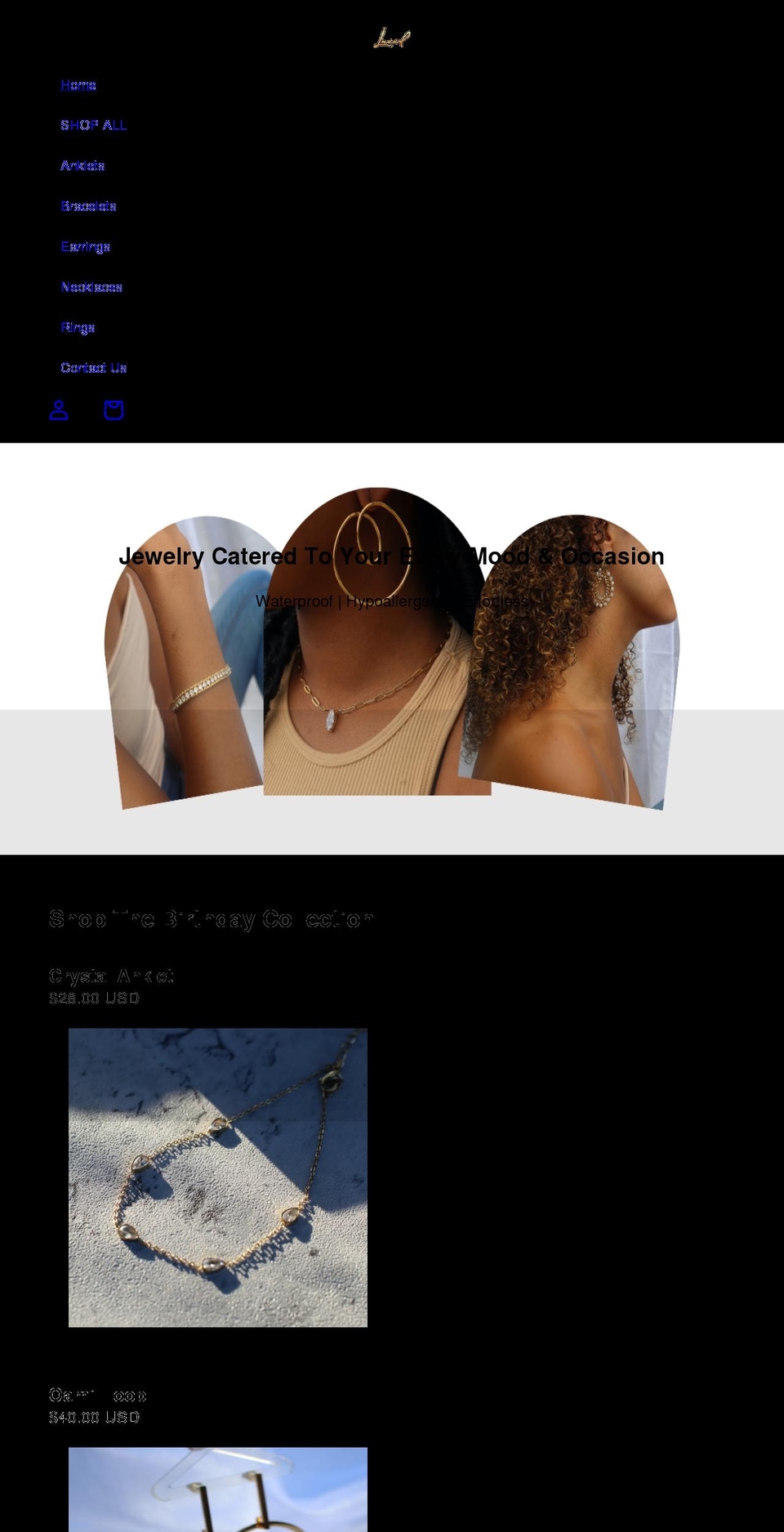 shopluxxd.com shopify website screenshot