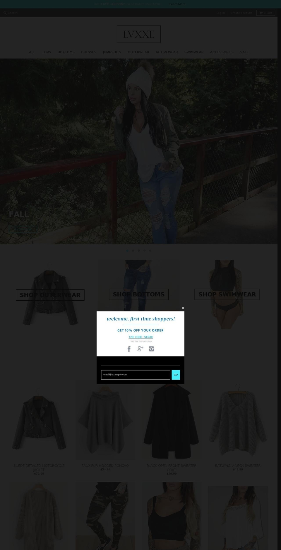 Luxxe 1.0 Shopify theme site example shoplvxxe.com