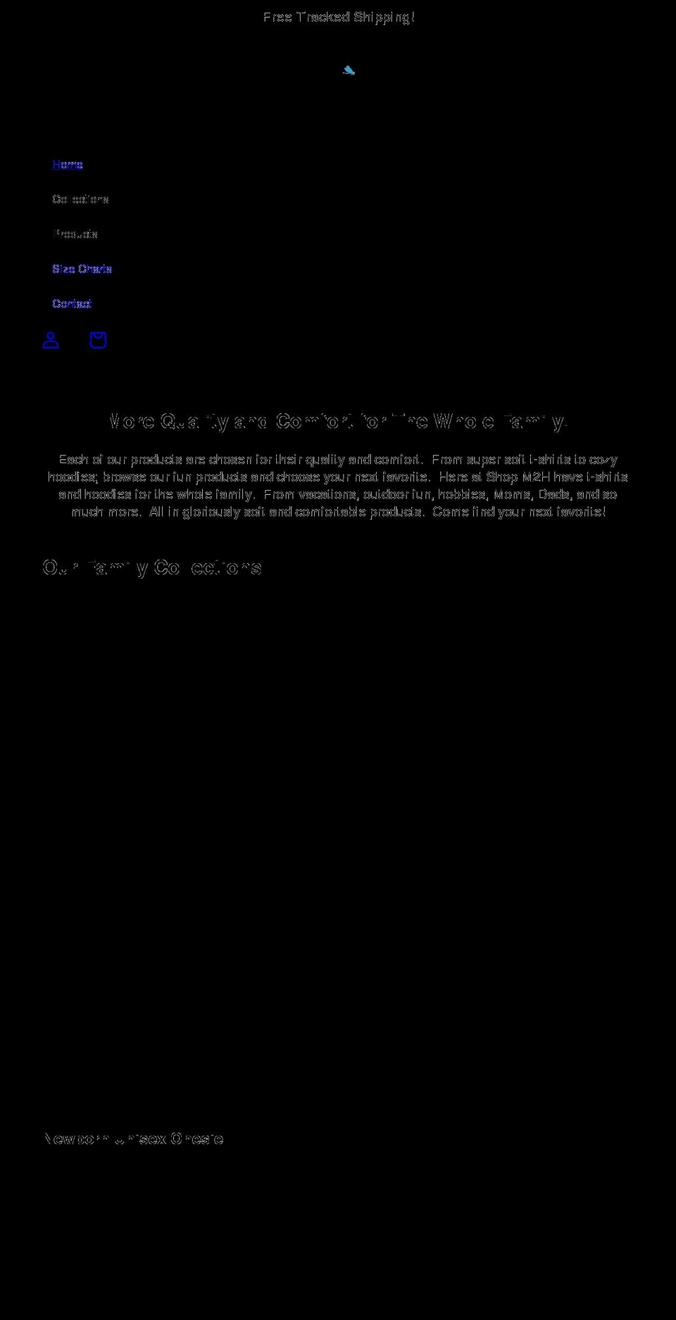 shopm2h.com shopify website screenshot