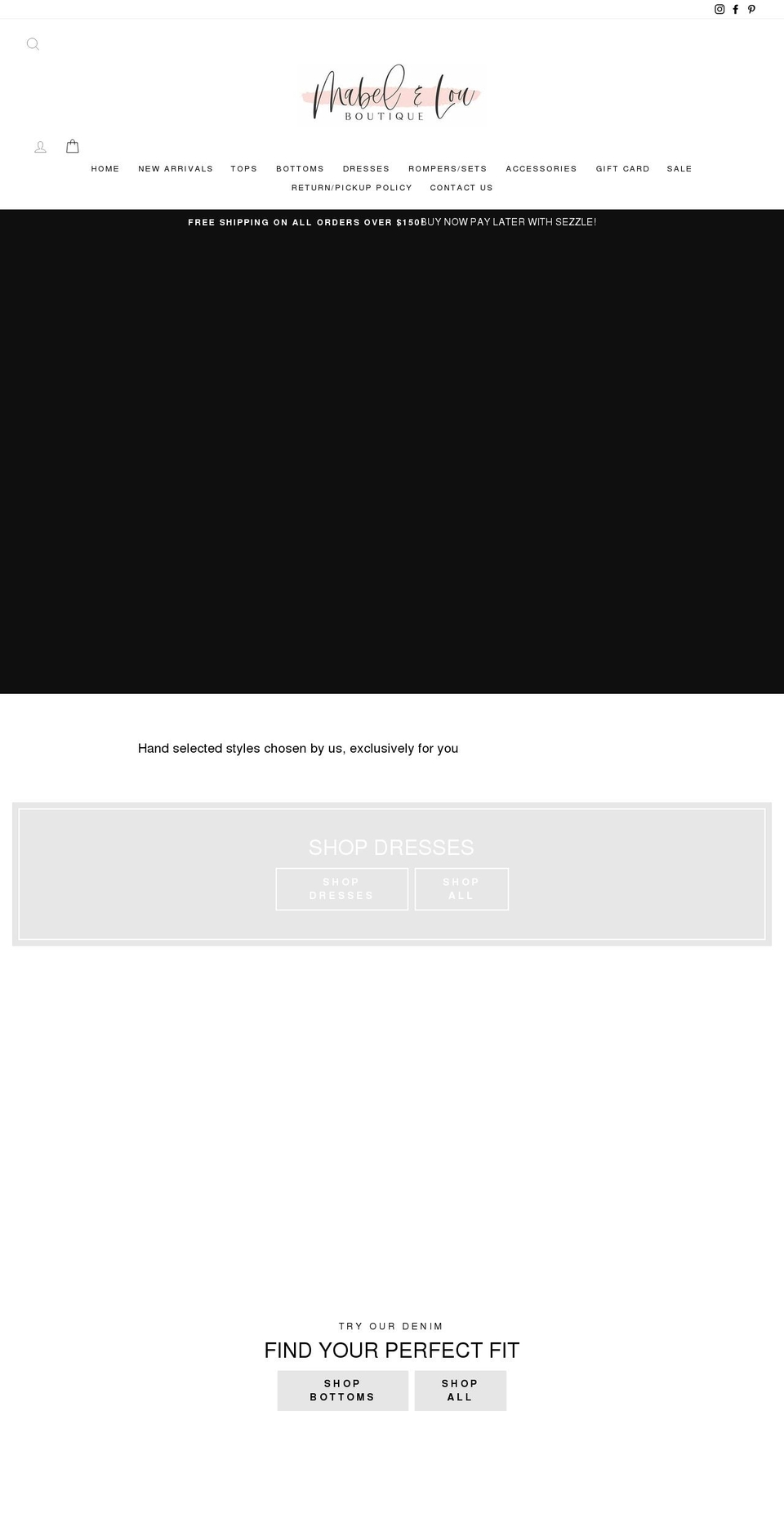 shopmabelandlou.com shopify website screenshot