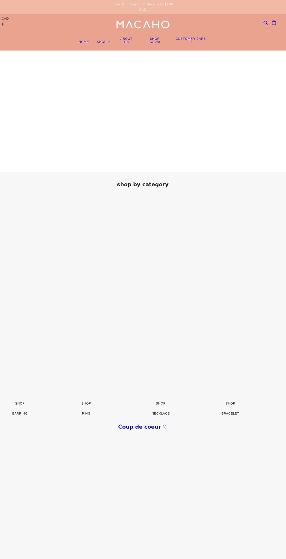 shopmacaho.com shopify website screenshot