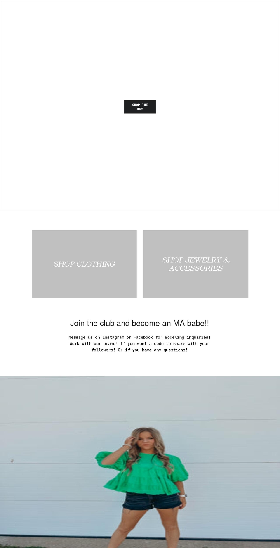 shopmadalynavenue.com shopify website screenshot