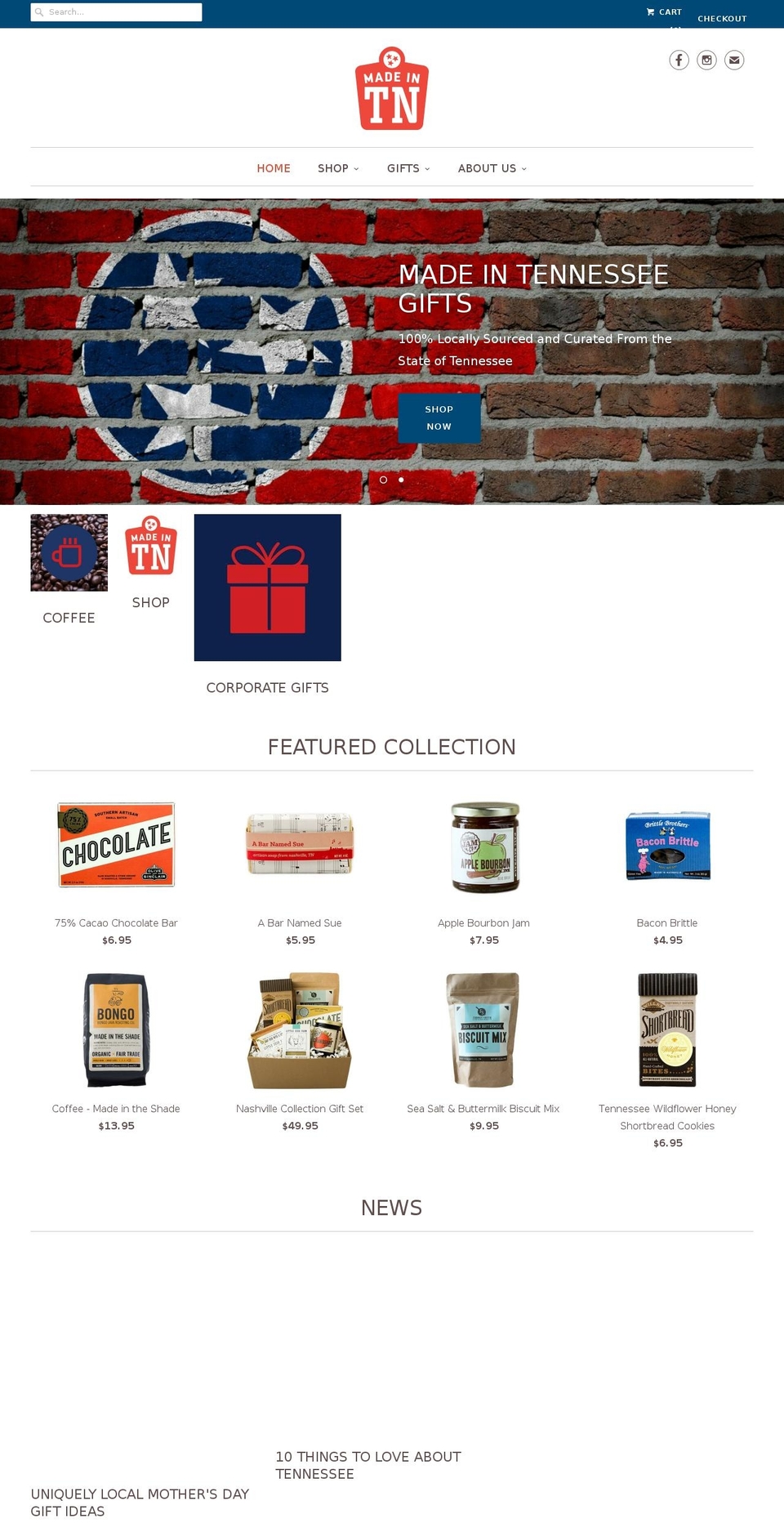 shopmadeintn.com shopify website screenshot