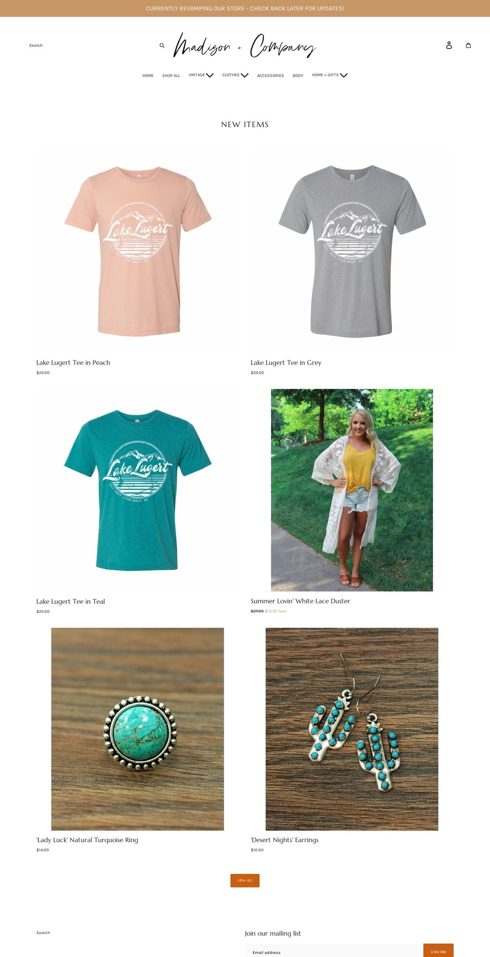 shopmadisonco.com shopify website screenshot