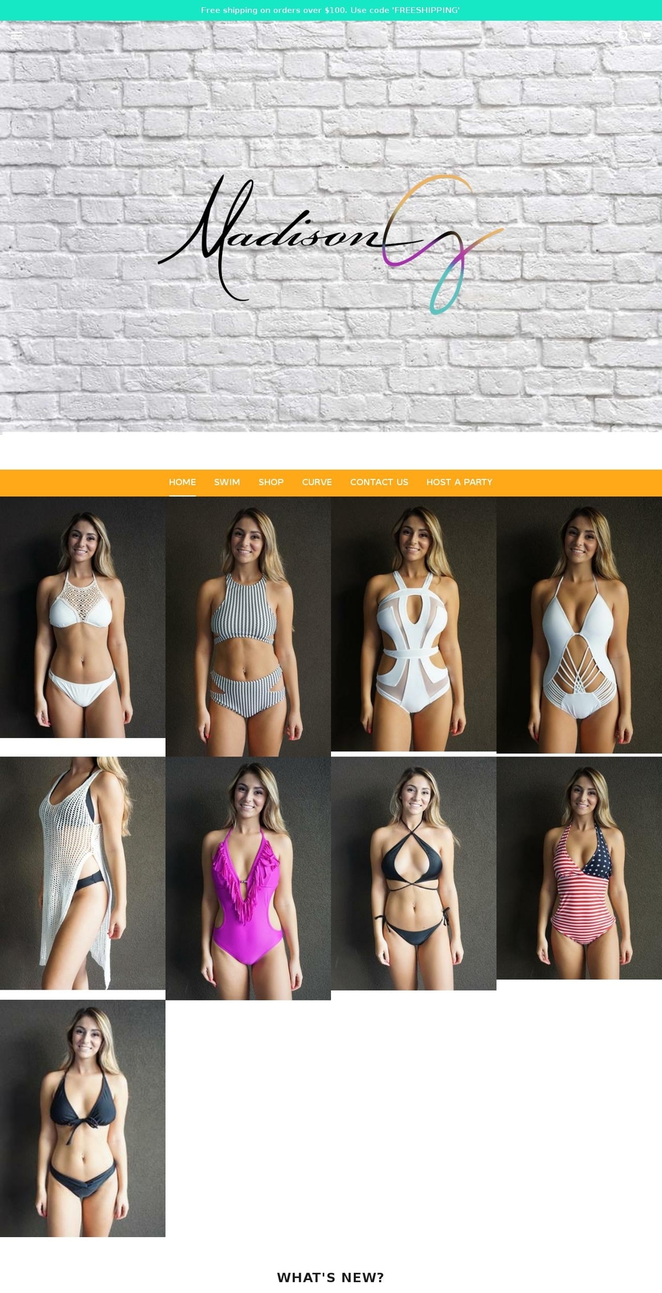 shopmadisong.com shopify website screenshot