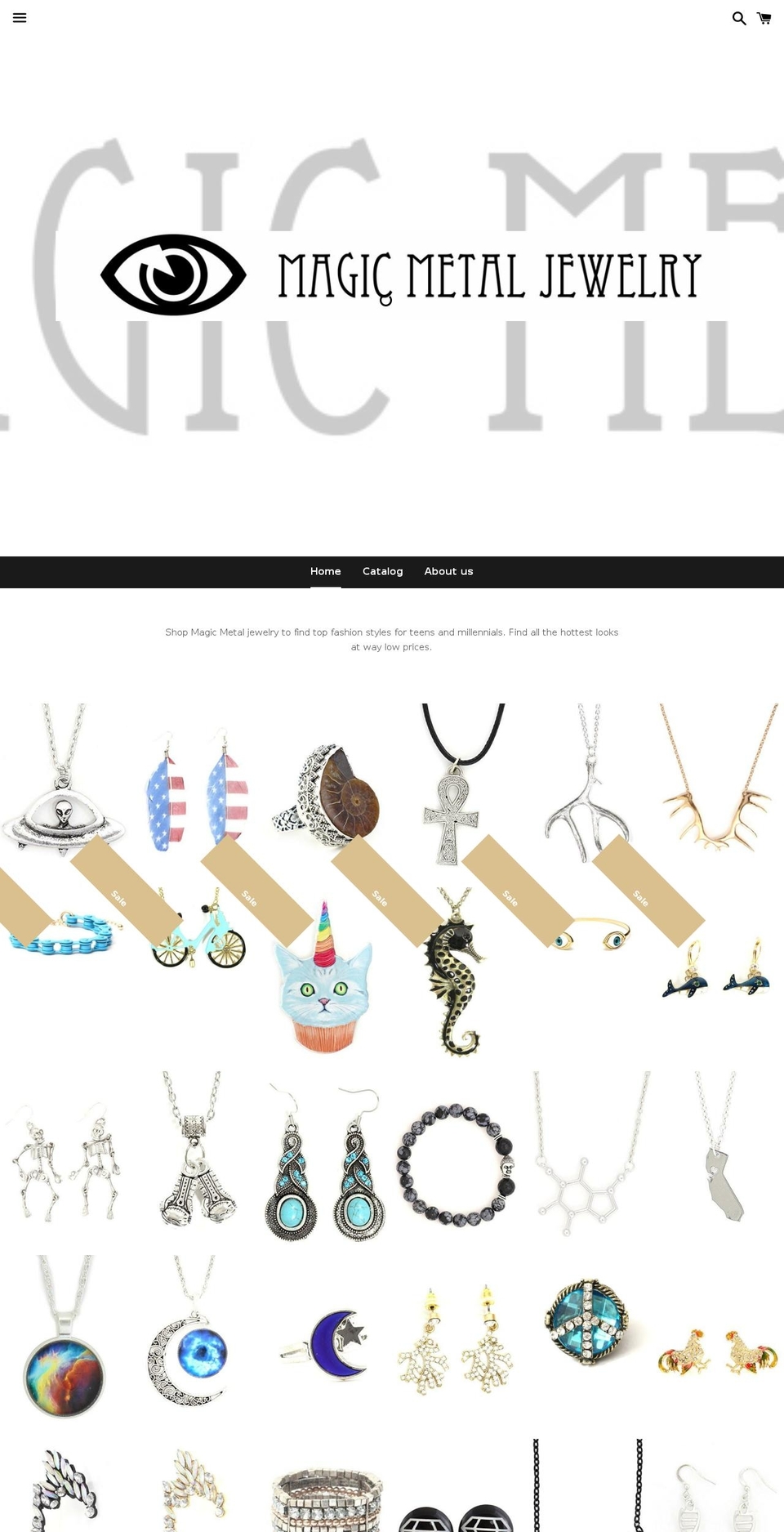 shopmagicmetal.com shopify website screenshot