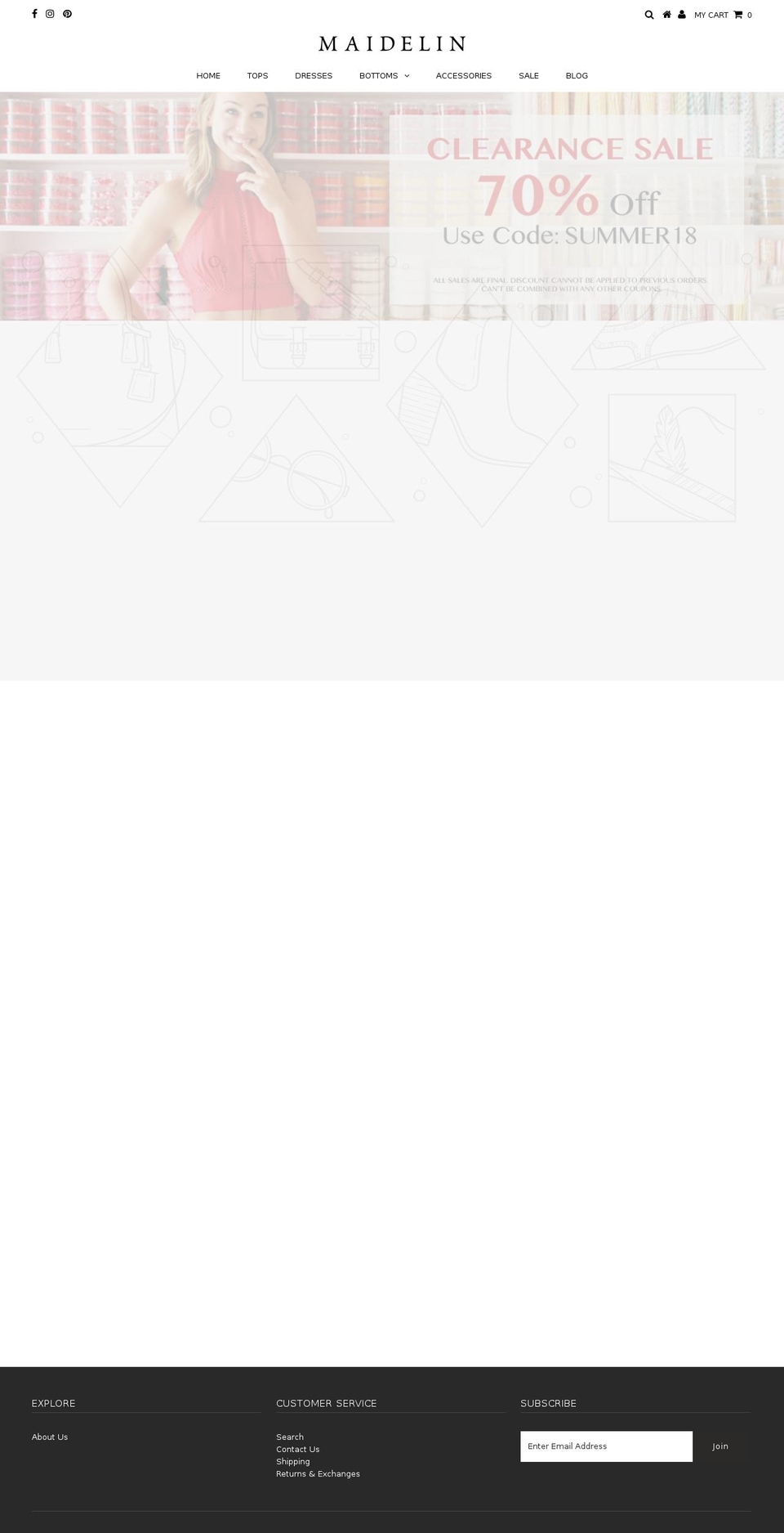 shopmaidelin.com — Shopify storefront screenshot