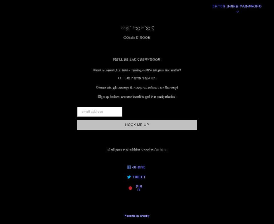 shopmainchick.com shopify website screenshot