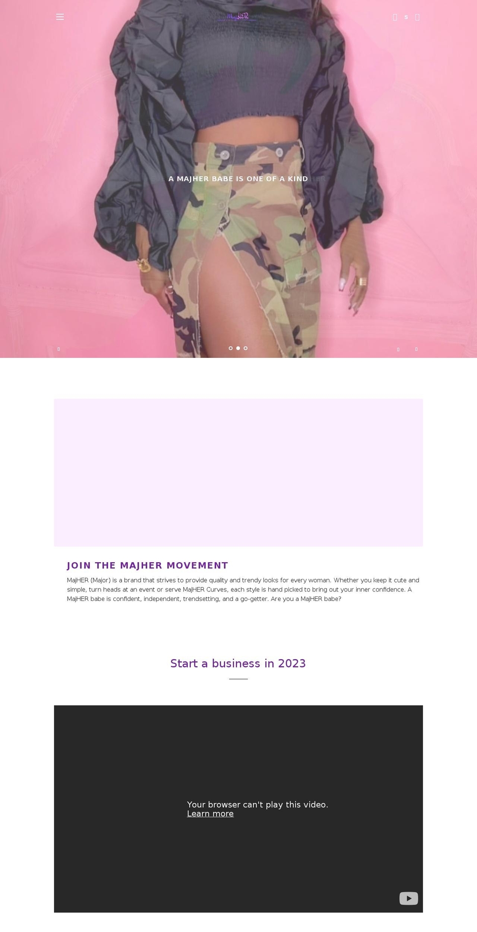 shopmajher.com shopify website screenshot