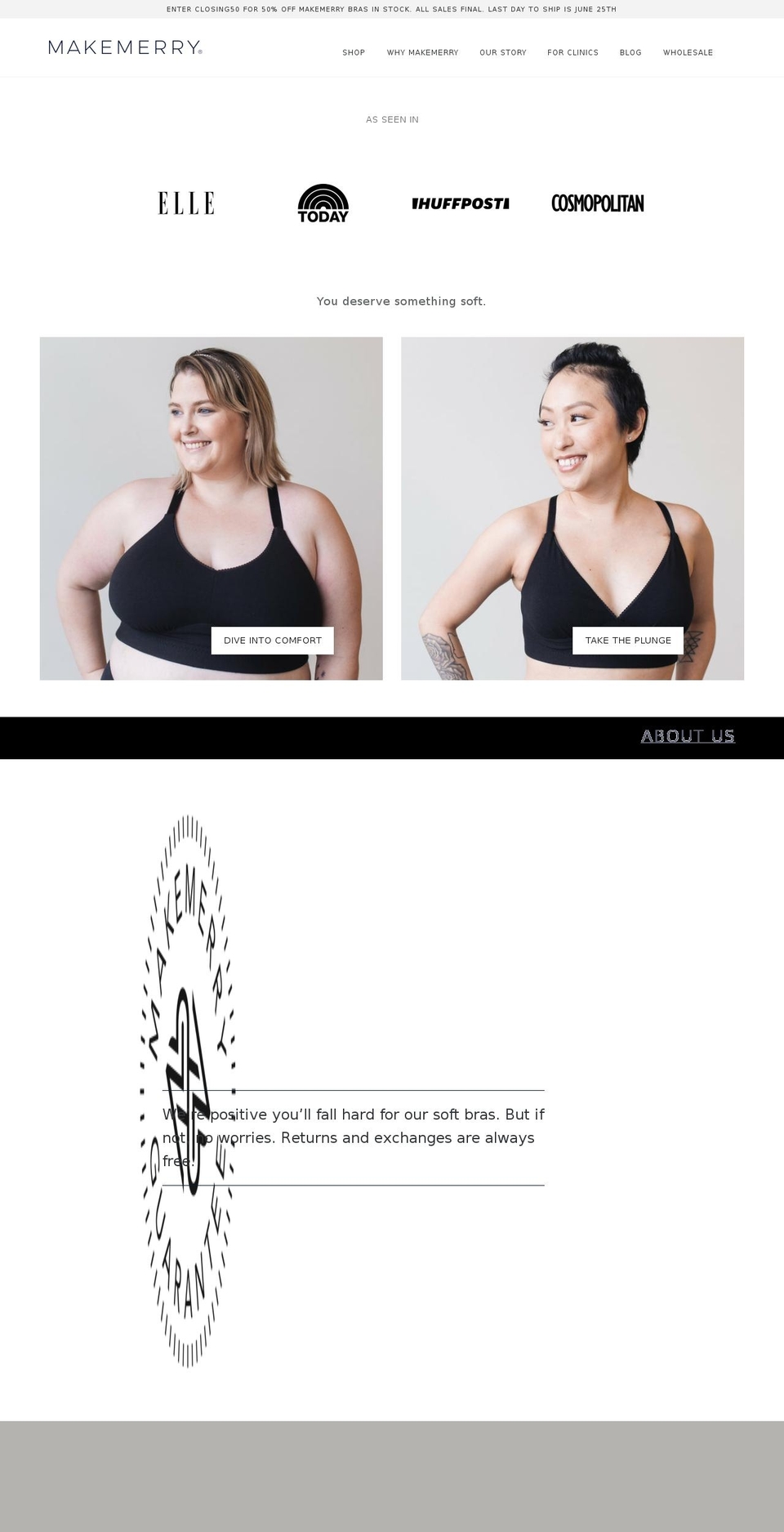 shopmakemerry.com — Shopify storefront screenshot