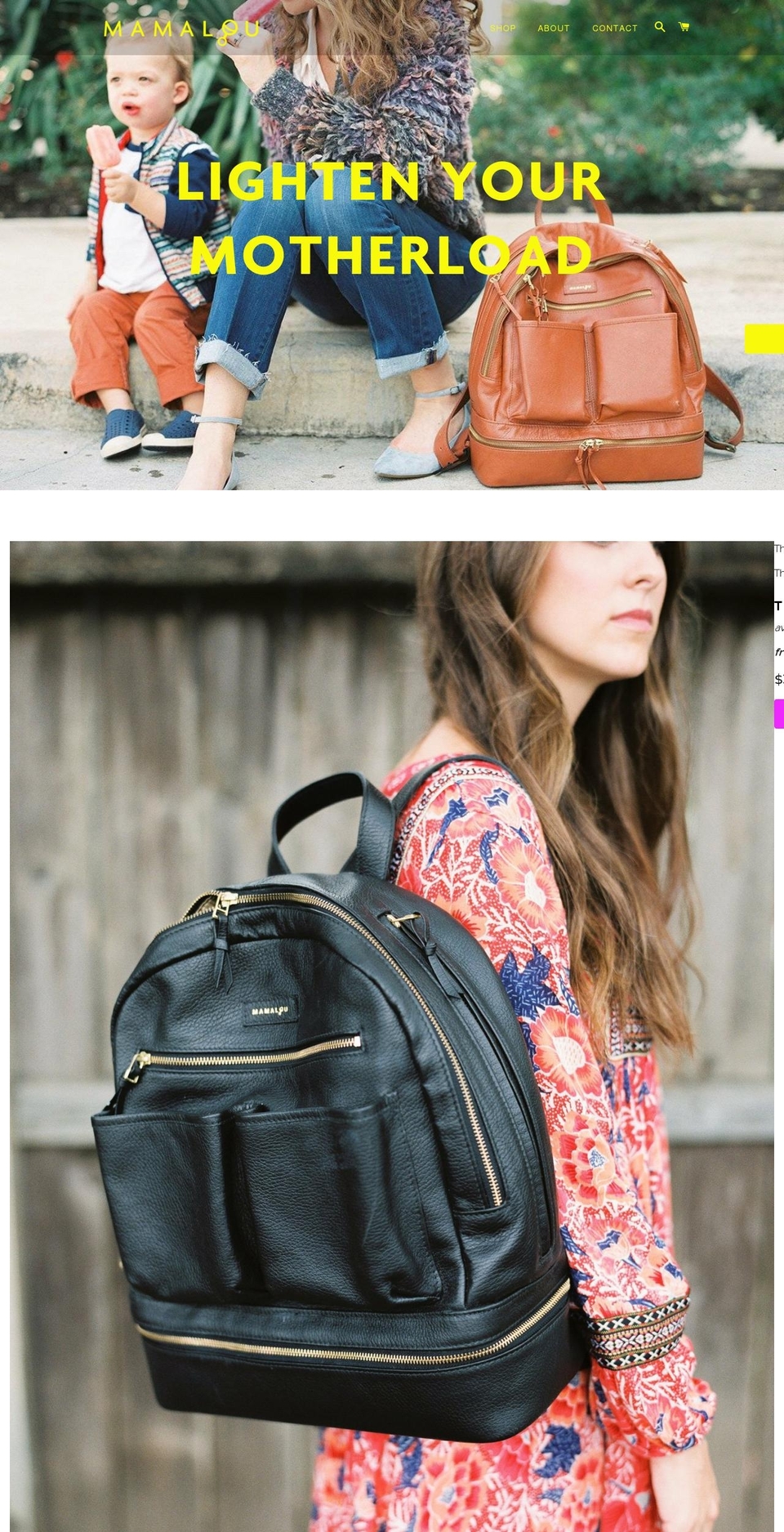 shopmamalou.com shopify website screenshot
