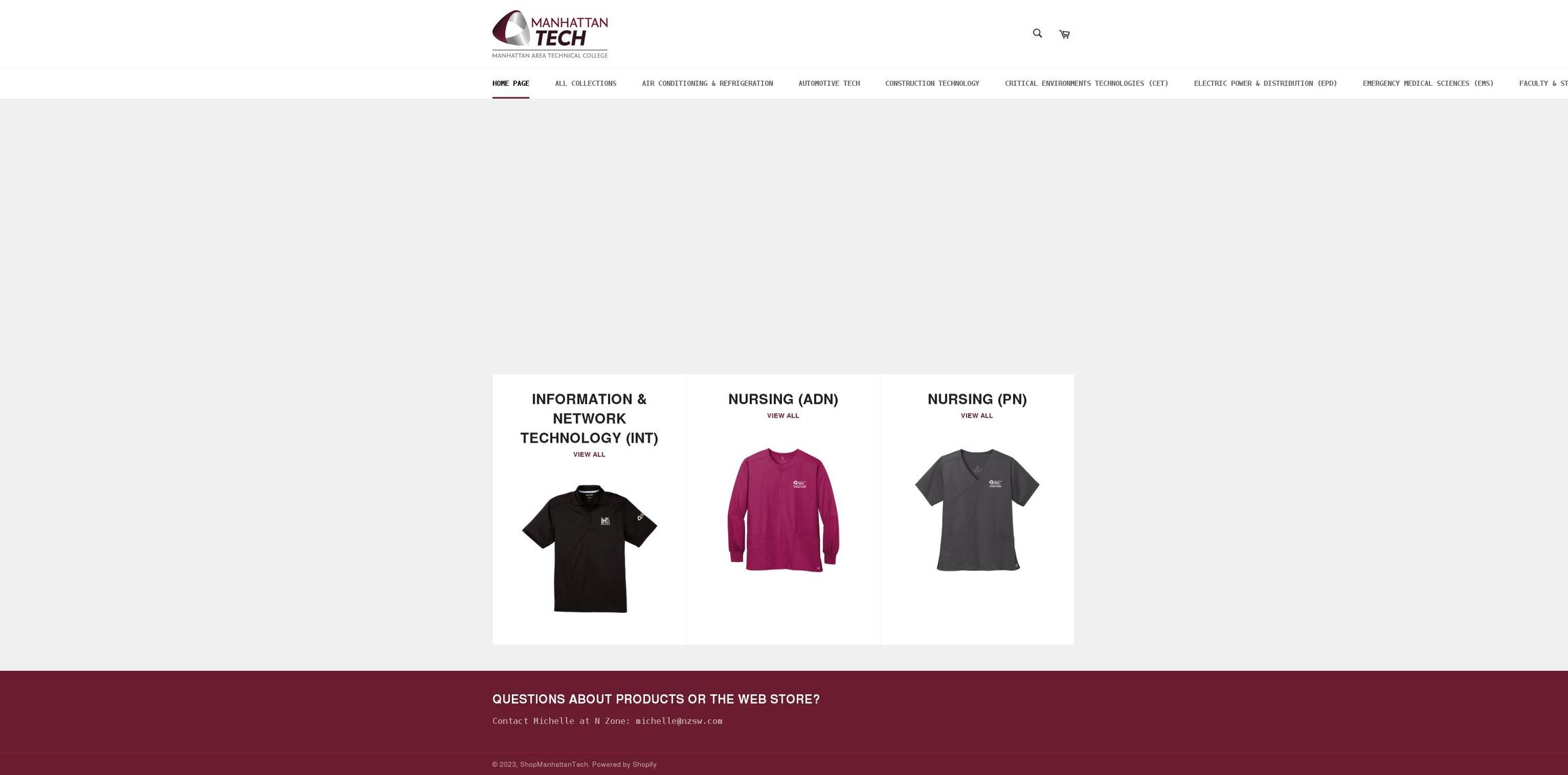 shopmanhattantech.com shopify website screenshot