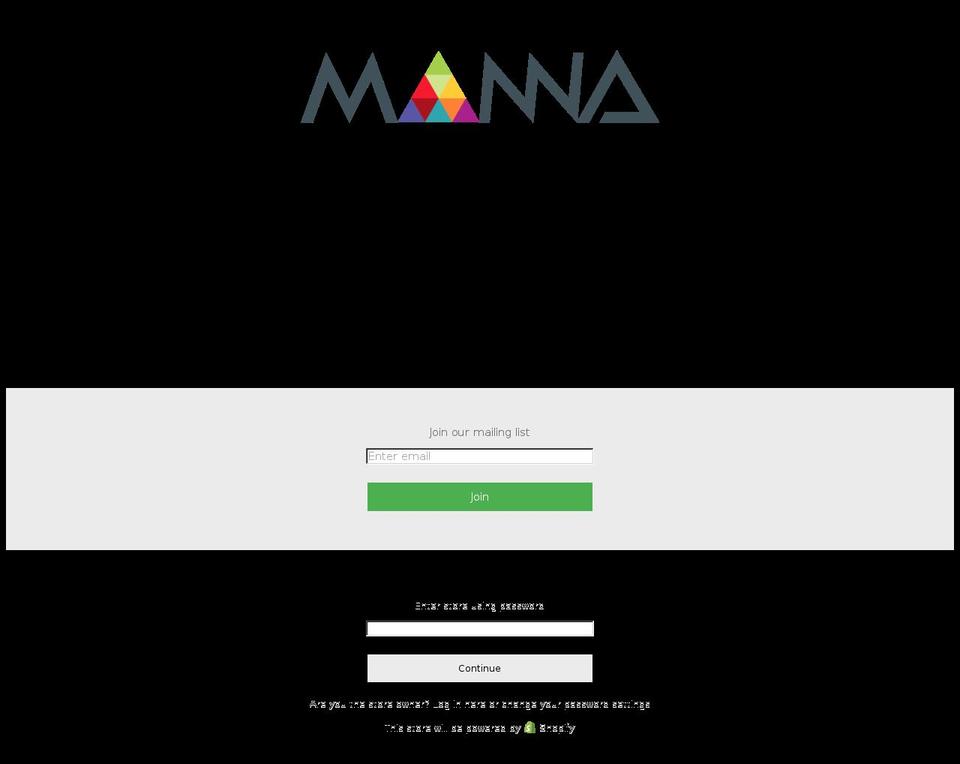 shopmanna.com — Shopify storefront screenshot