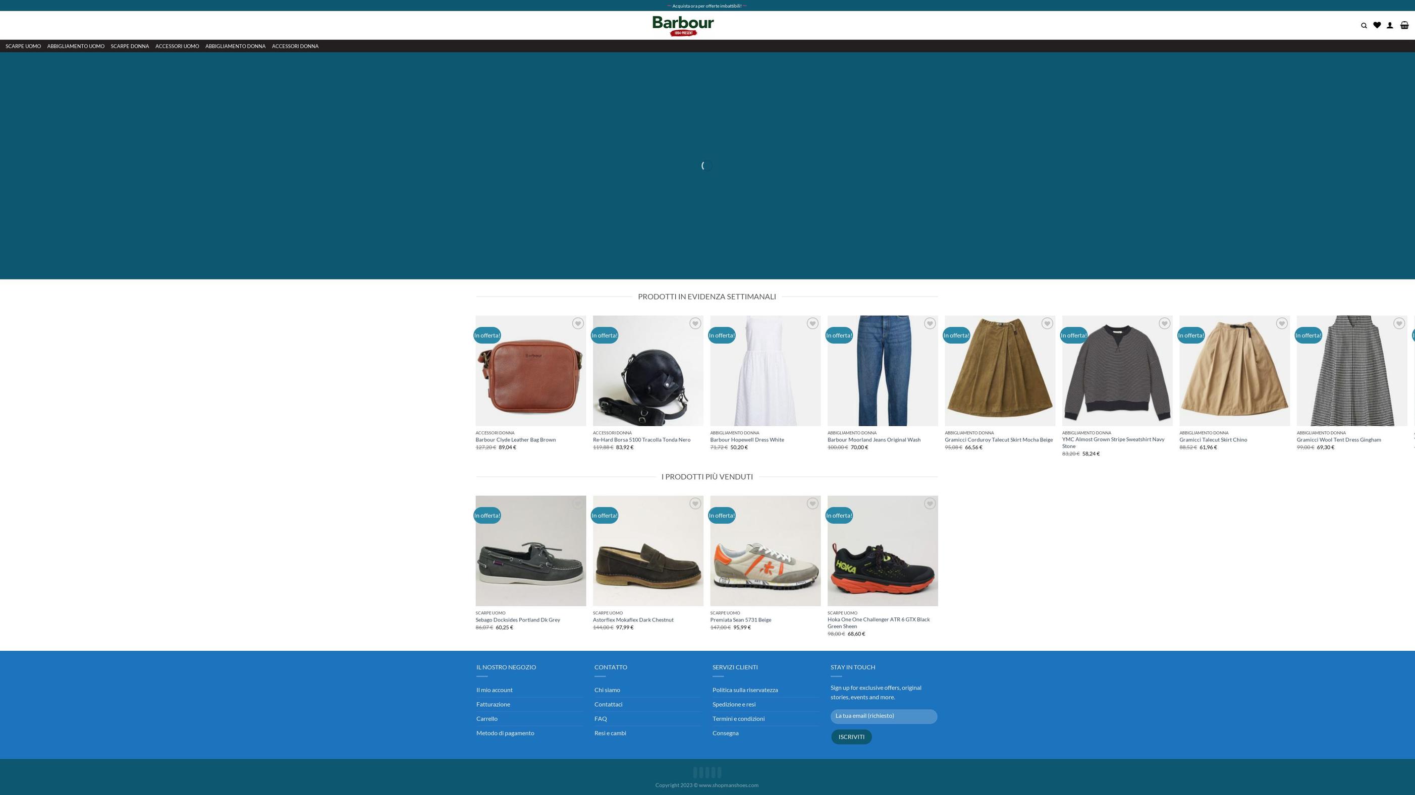 shopmanshoes.com — Shopify storefront screenshot