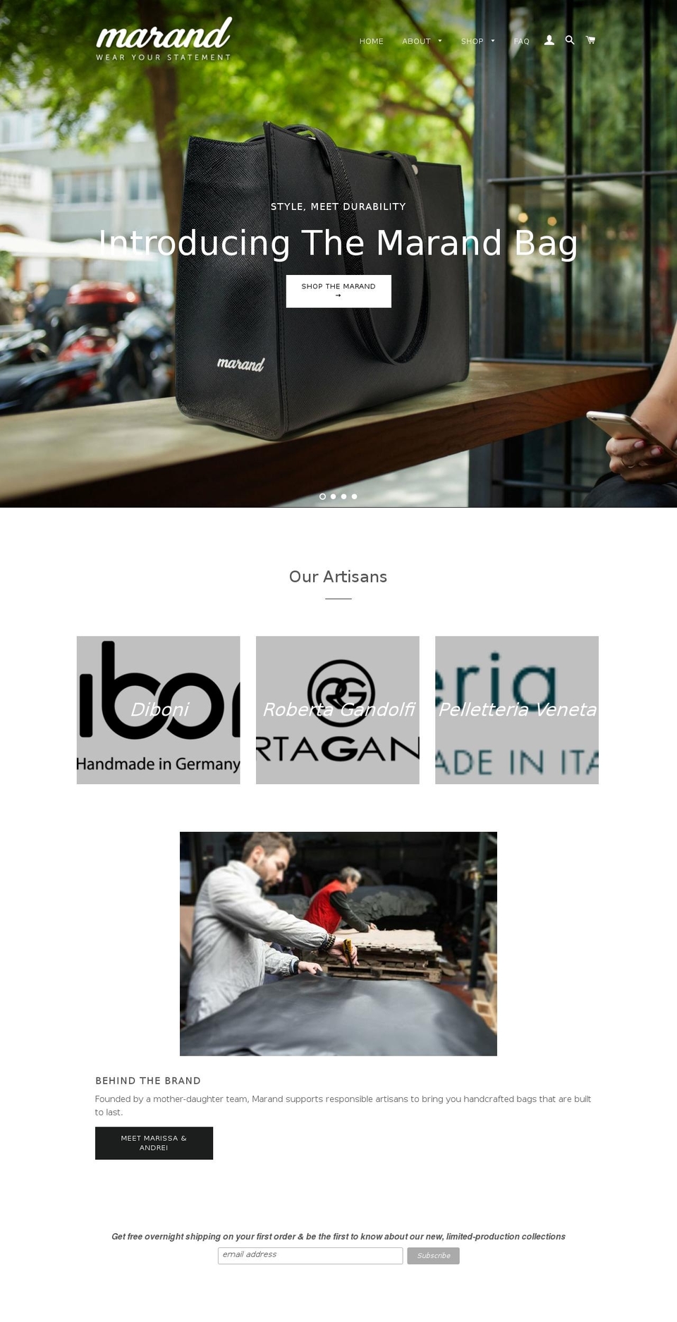 shopmarand.com — Shopify storefront screenshot