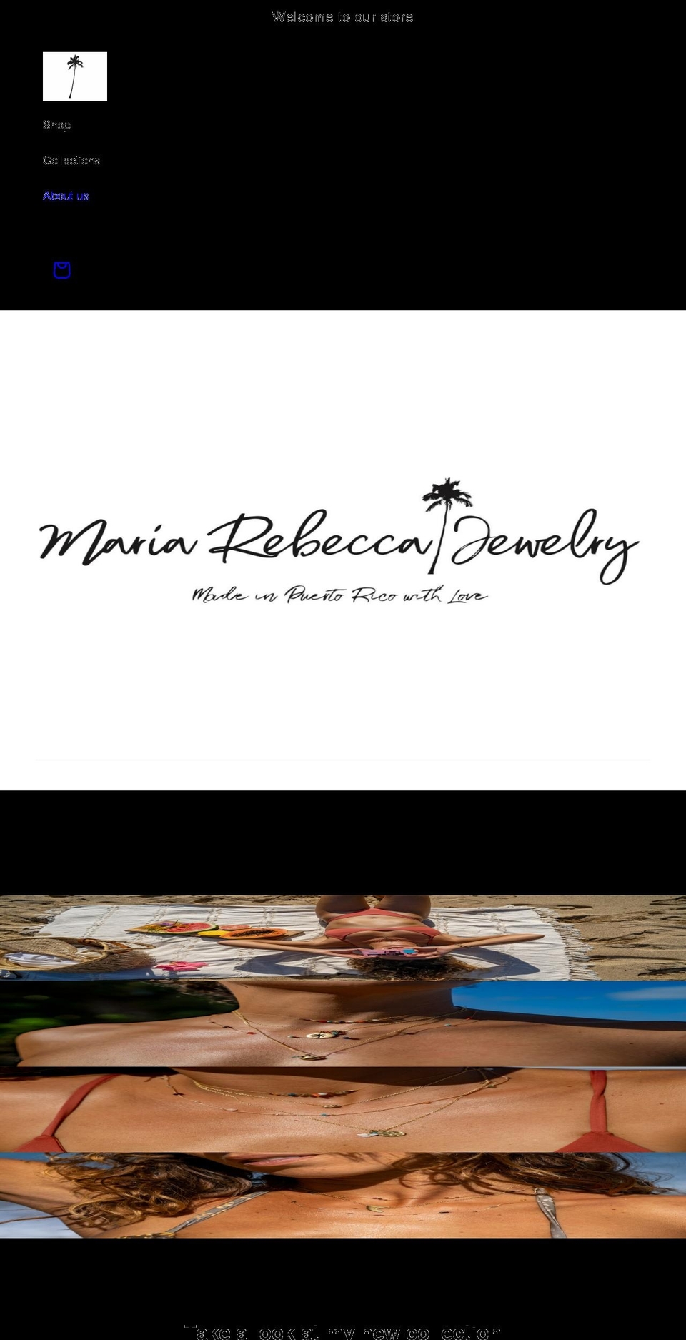 shopmariarebecca.com shopify website screenshot