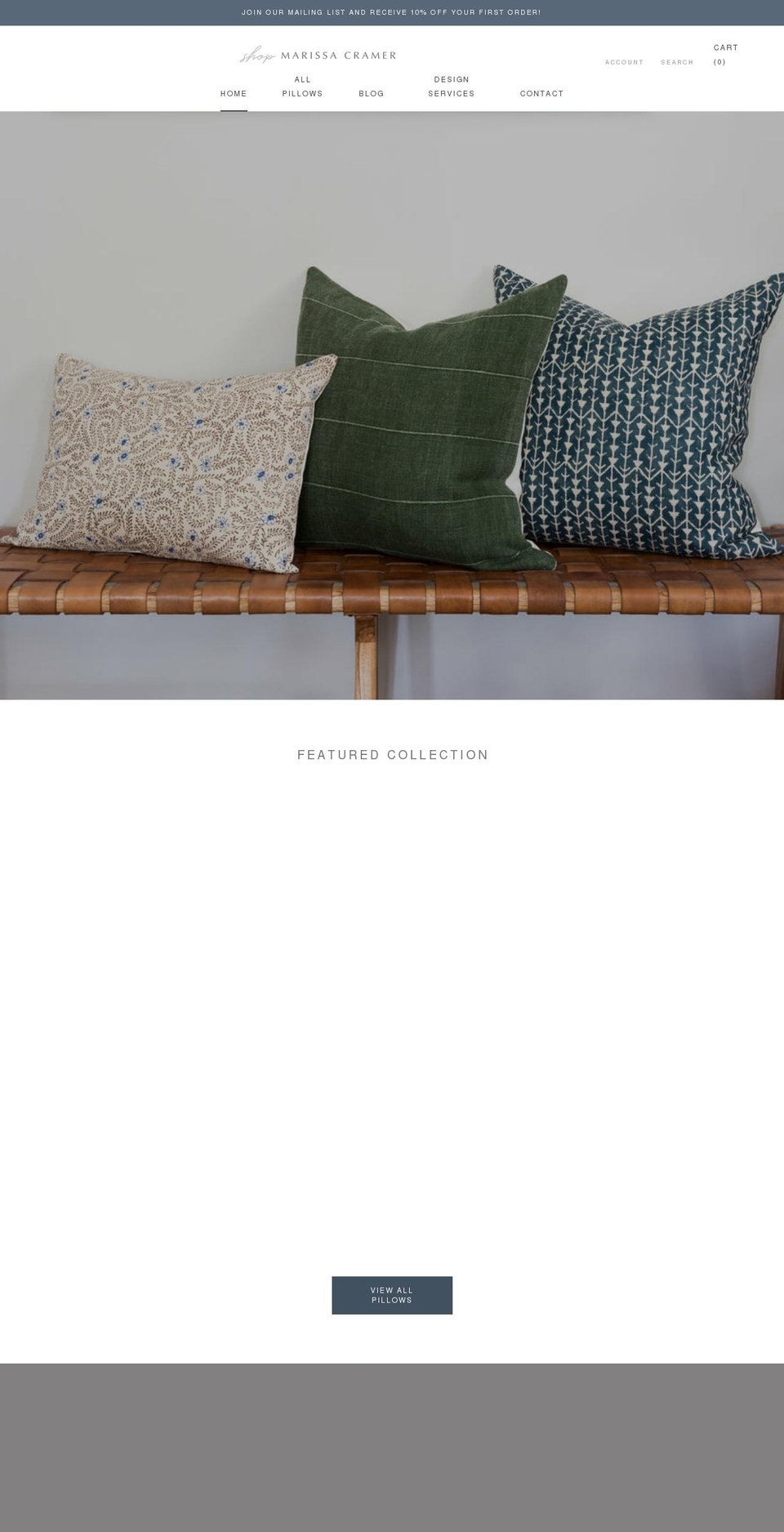 shopmarissacramer.com shopify website screenshot