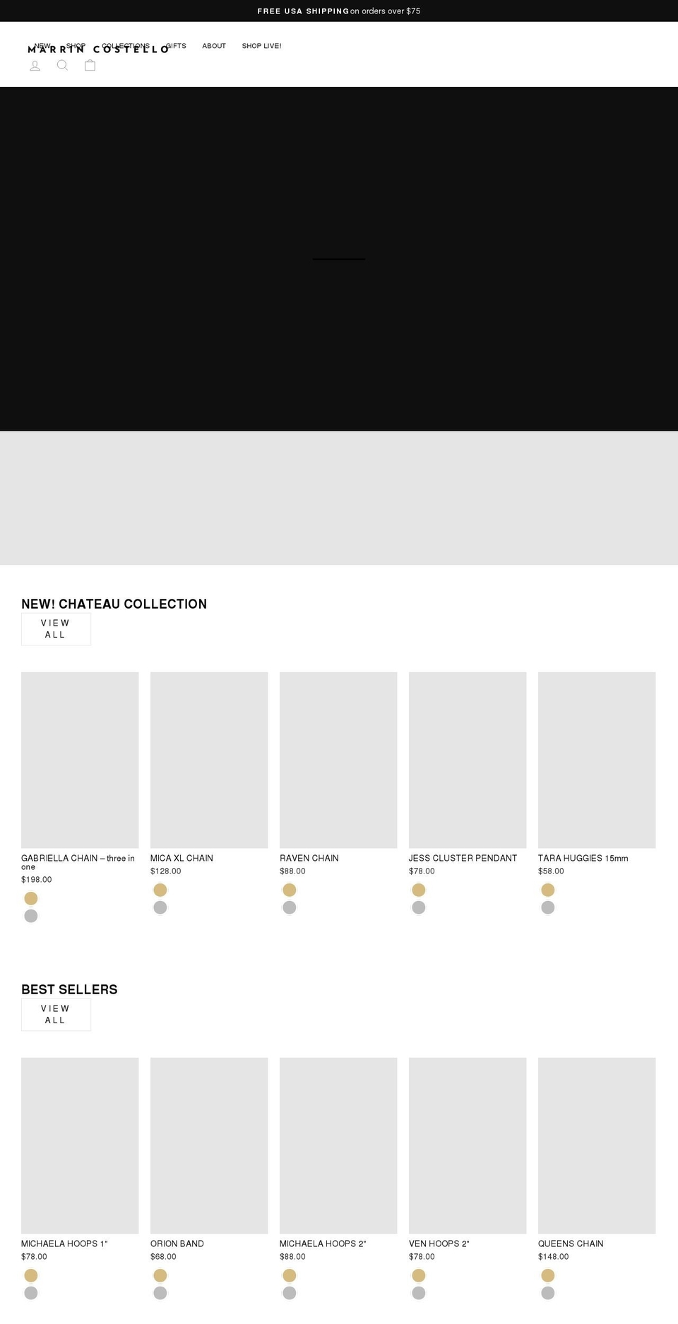 shopmarrincostello.com shopify website screenshot