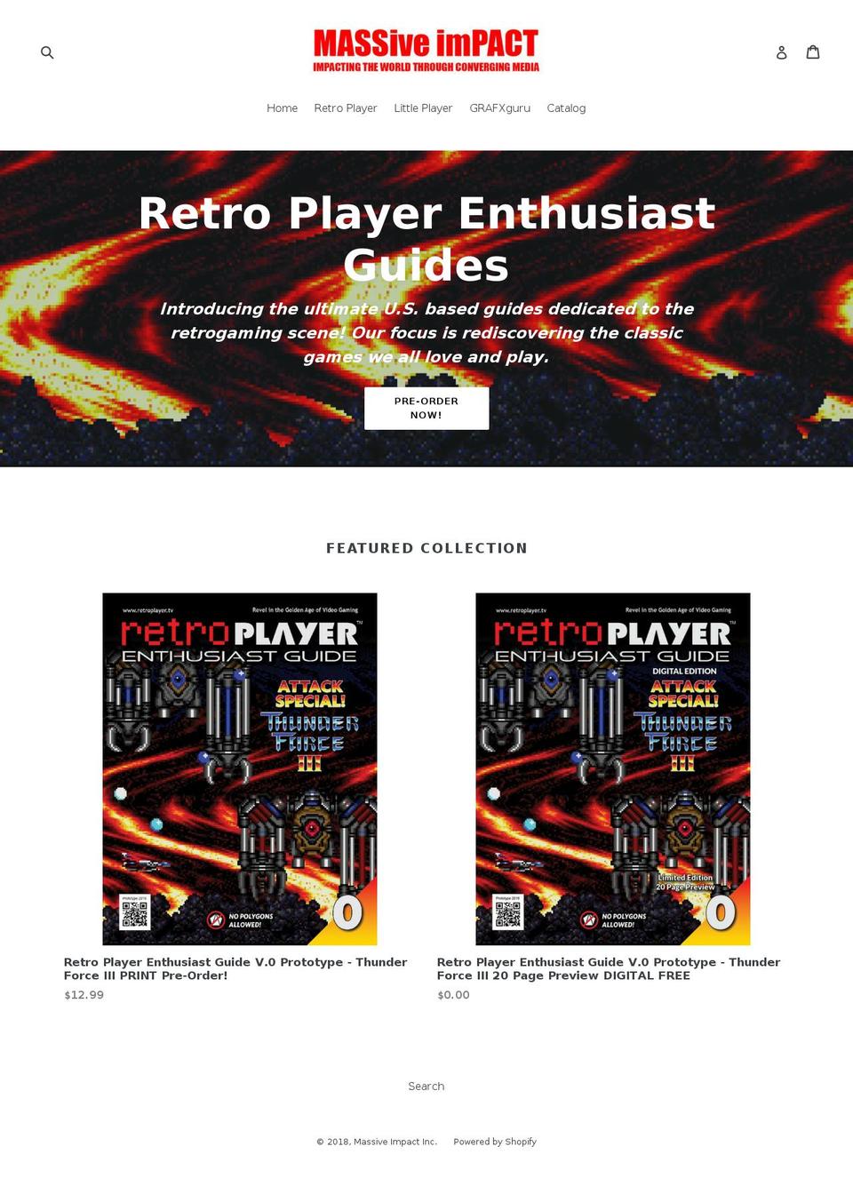 shopmassiveimpact.com — Shopify storefront screenshot