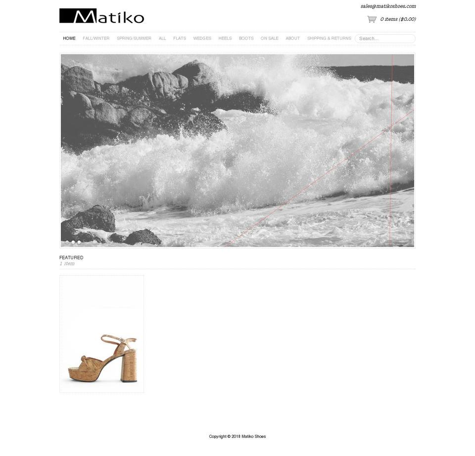 Copy of Couture Shopify theme site example shopmatiko.com