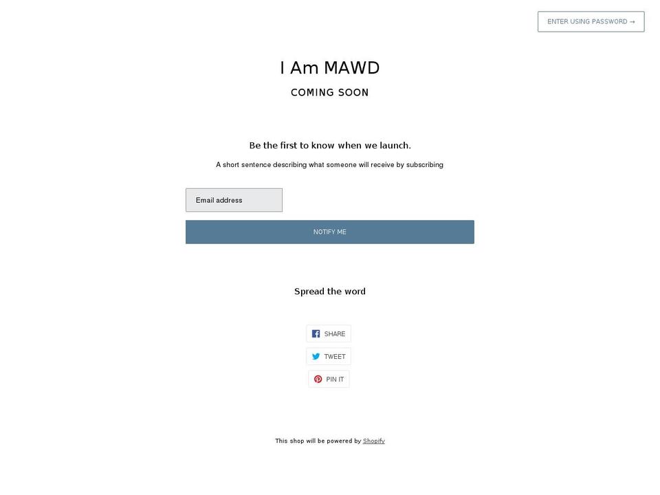 shopmawd.com shopify website screenshot