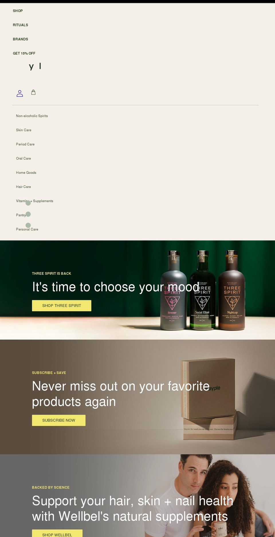 shopmayple.com shopify website screenshot