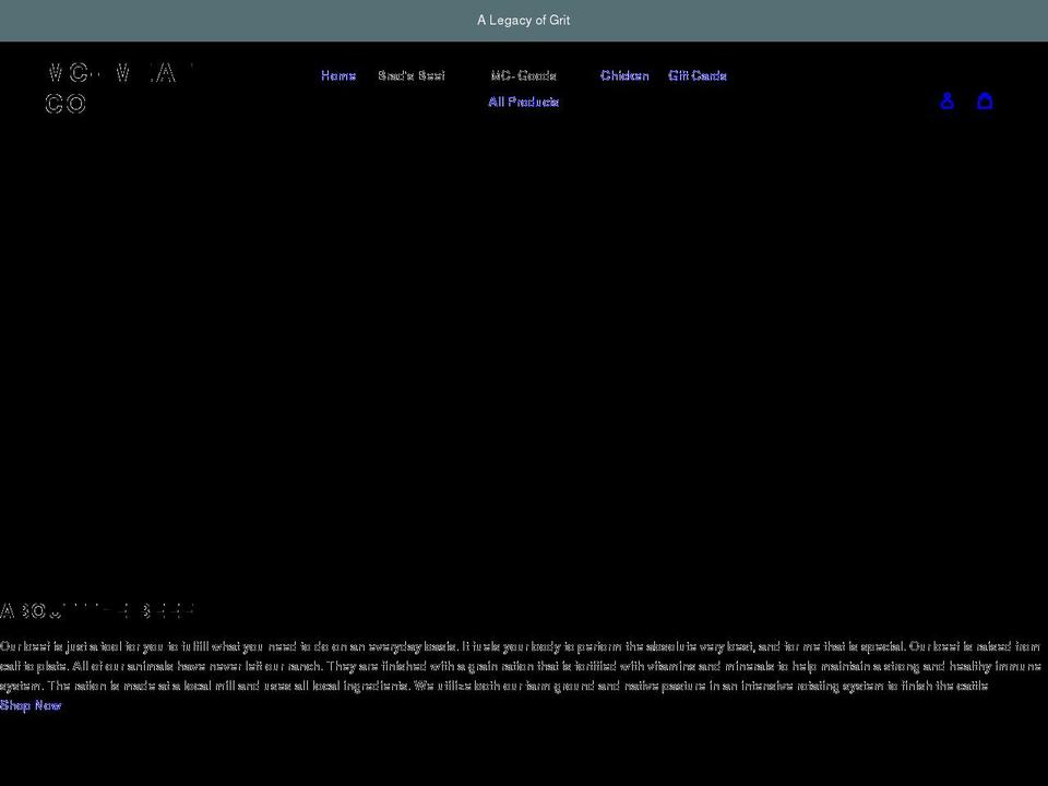 shopmcbarmeatco.com shopify website screenshot