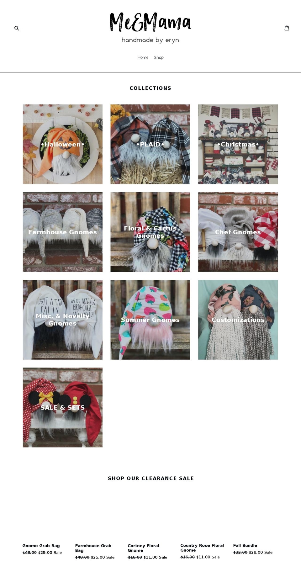 shopmeandmama.com shopify website screenshot